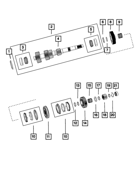 Gear Train for 2015 Dodge Challenger #1