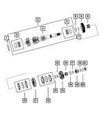 68207646AA - TR6060; 6-Speed; Manual Transmission: Countershaft Shim Package for Mopar Image image