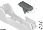 51165A26F74 - Vehicle Trim: Center Arm Rest for Mini: Countryman S ALL4, Countryman SE ALL4, JCW Countryman ALL4 Image image