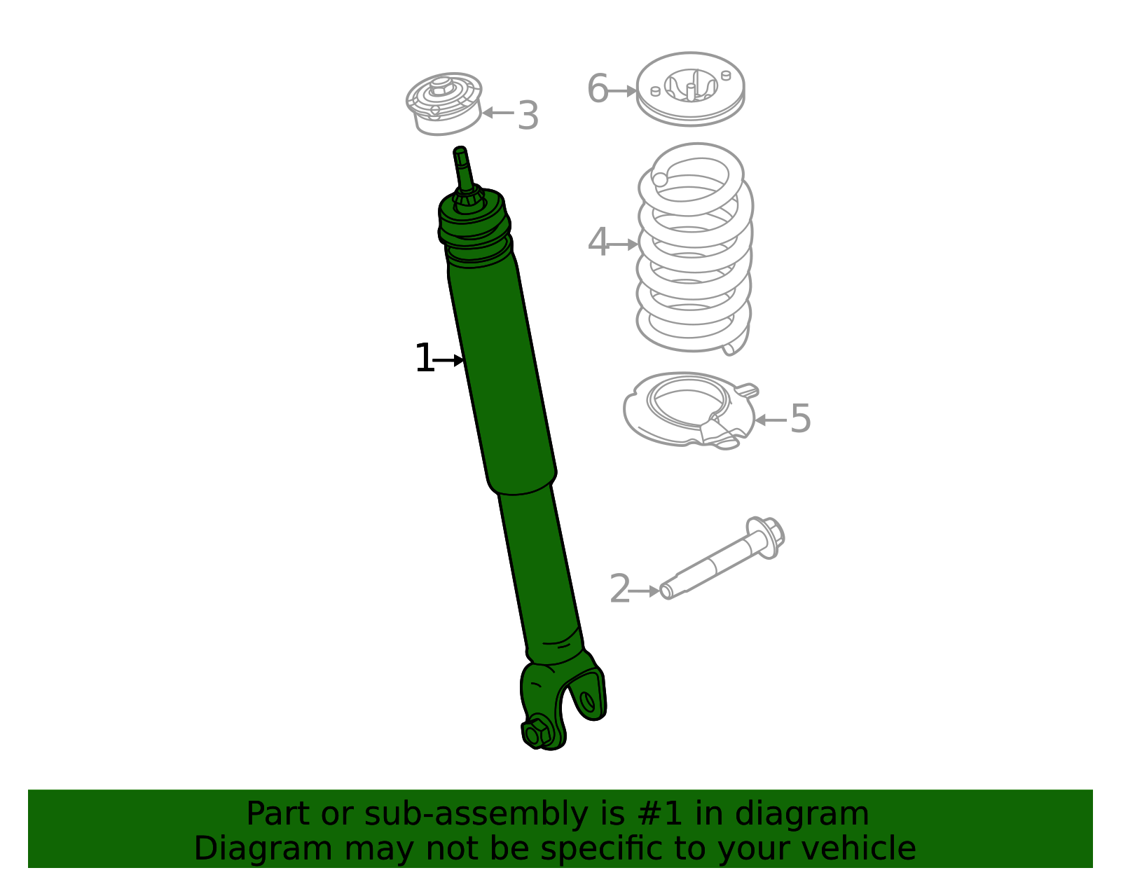 2011-2019 Ford Shock Absorber DB5Z-18125-G | TascaParts.com