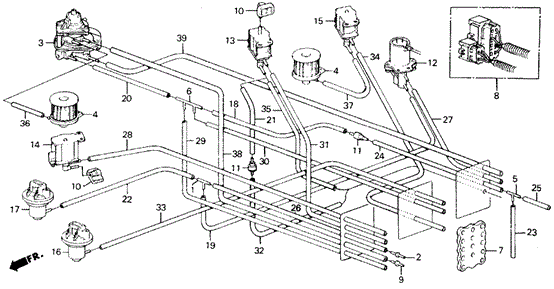 MT Air Cleaner Vacuum Tubing for 1988 Honda Accord #0