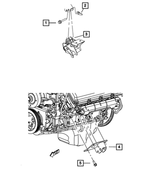 6506649AA - 5.7L Gas; Engine: Hex Nut And Coned Washer, Mounting for Mopar Image