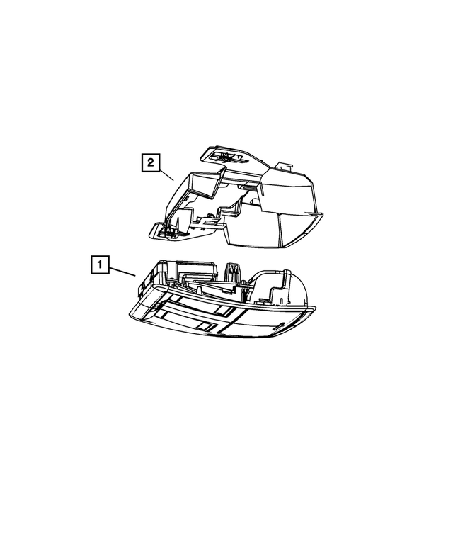 68207630AA - Interior Trim: Overhead Console Retainer for Mopar Image image