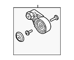 PB903308 - Cooling System: Tension Pulley for Porsche: 718 Boxster, 718 Cayman, 911, Cayman Image