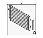 976061W000 - HVAC: A/C Condenser for Hyundai: Accent, Veloster Image