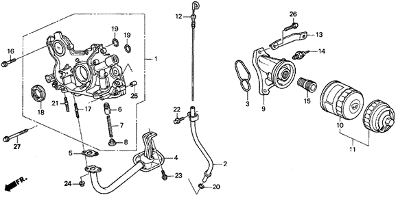 Oil Pump for 1995 Acura TL #0