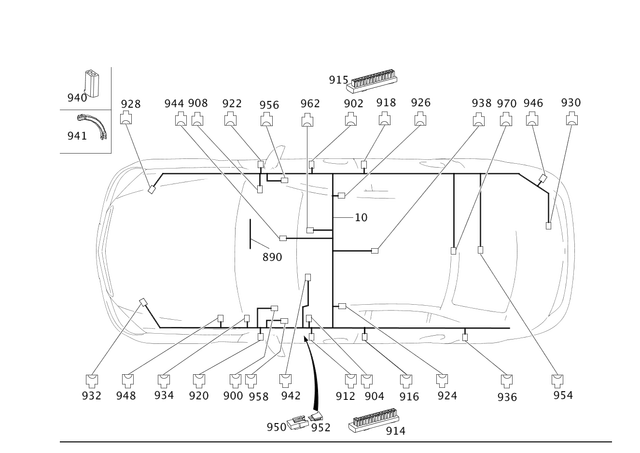 45468240 - Electrical Equipment and Instruments: Distributor Block for Mercedes-Benz Image