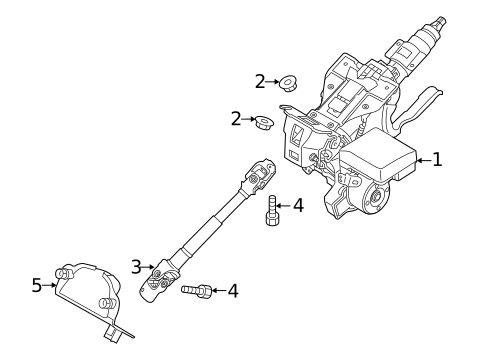 Steering Column Assembly for 2018 Toyota Yaris iA #0