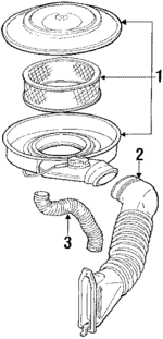 25097177 - Engine: Air Cleaner for Chevrolet: S10, S10 Blazer | GMC: Jimmy S15, S15, Sonoma Image