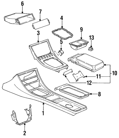 Console for 1993 Porsche 968 #0