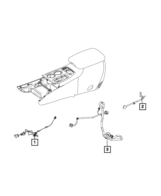 68369649AA - Electrical: Console Wiring for Mopar Image image
