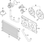 1KM959455E - Cooling System: Cooling Fan for Audi Image