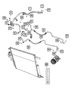 68277009AC - Air Conditioners and Heaters: A/c Suction And Liquid Line for Mopar Image