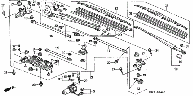 Front Windshield Wiper for 1998 Honda Odyssey #0