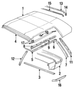 12396370 - Body: Storage Compartment Retainer for Chevrolet: Cavalier | Pontiac: Sunbird Image