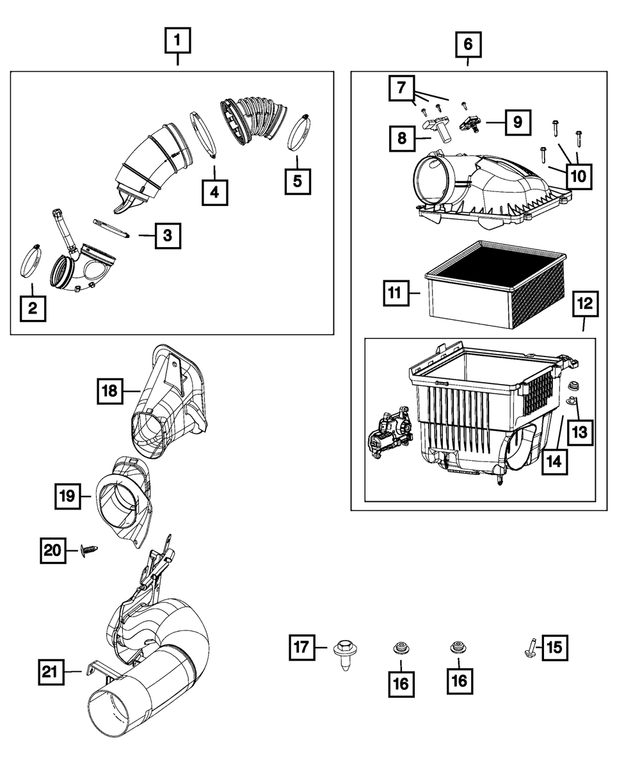6508533AA - Fuel: Hex Flange Head Screw for Mopar Image image