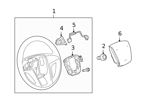 Steering Wheel for 2016 Chevrolet Equinox #1