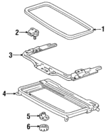 6320128030 - Body: Glass for Toyota: Van Image