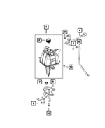 52014881AA - : Coolant Recovery Bottle Bracket for Mopar Image