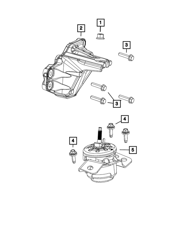 68328259AE - Engine: Engine Mount Bracket for Mopar Image