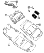 56046062AC - Interior Trim: Compass Module for Dodge: Ram 1500, Ram 2500, Ram 3500 | Ram: 1500, 2500, 3500 Image