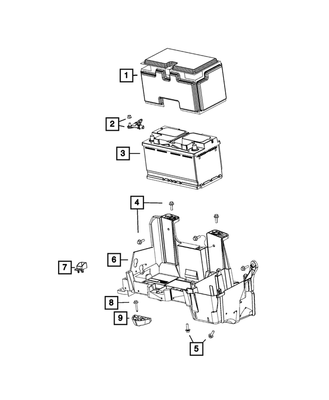 VE0H7700AA - Electrical: Storage Battery, Europe for Mopar Image image