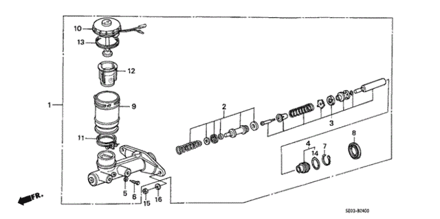 Master Cylinder for 1987 Honda Accord #0