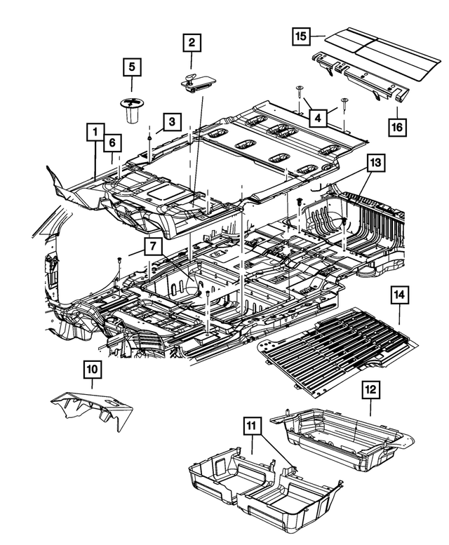 1UC24HL5AF - Interior Trim: Floor Carpet for Mopar Image