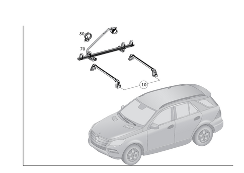 Roof Carrier Systems for 2017 Mercedes-Benz GLE550e #0