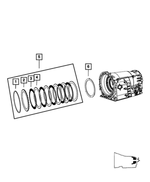 52107990AA - NAG1; W5J400 - W5A330; 5-Speed; Automatic Transmission: Snap Ring for Mopar Image