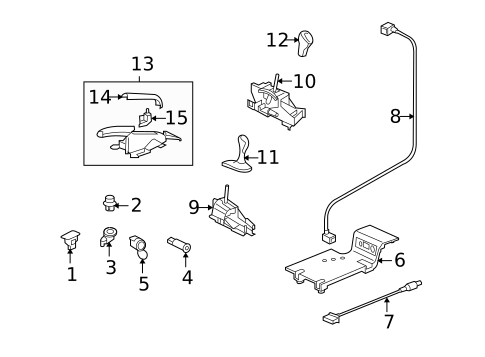 Gear Shift Control for 2008 Porsche Cayman #0