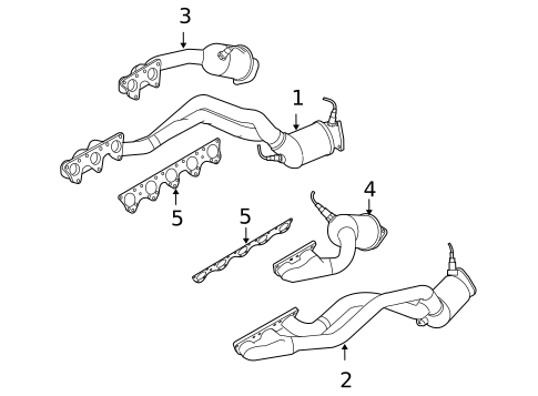 Exhaust Manifold for 2009 Audi S8 #0
