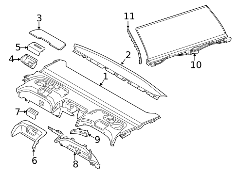 Interior Trim - Rear Body for 2018 BMW 750i xDrive #0