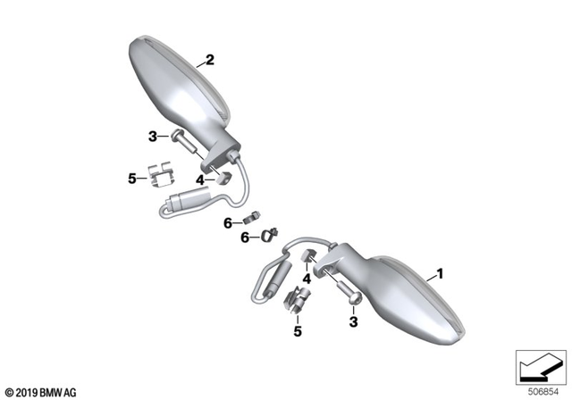 61131367599 - Lights: Cable Tie - L=200Mm/B=3.6mm for BMW-Motorrad Image