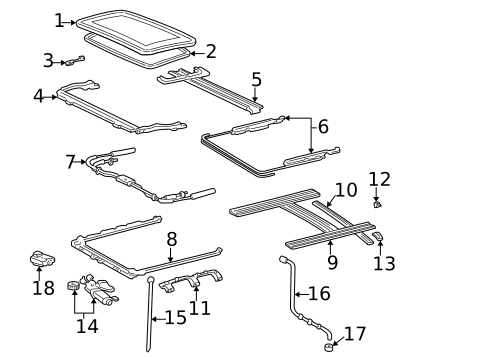 Sunroof for 2005 Toyota Sequoia #0