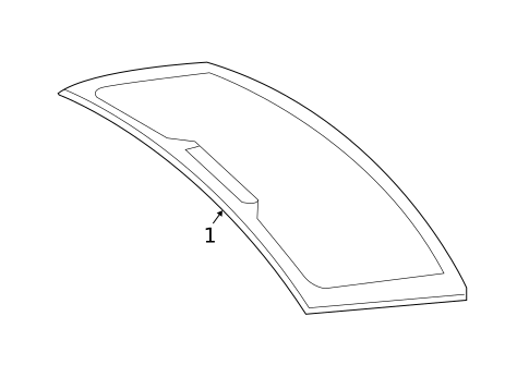 Glass & Hardware - Back for 2004 Volvo S40 #0