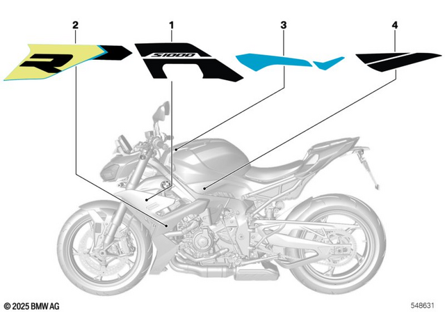 51145B3A677 - Body Equipment: Decor Side Trim Panel Top Left -  for BMW-Motorrad Image
