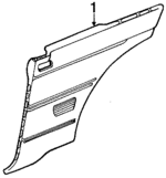 7690006F60 - Body: Quarter Trim for Nissan: 200SX Image