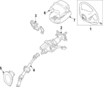 4510007370B0 - Steering: Steering Wheel for Toyota Image
