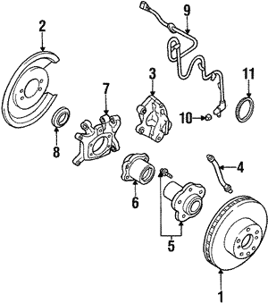 1990-1996 Nissan 300ZX Knuckle Seal 43252-40P00 | OEM Parts Online