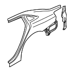 8Y5809837 - Body: Quarter Panel for Audi: A3, A3 Quattro, RS3, S3 Image