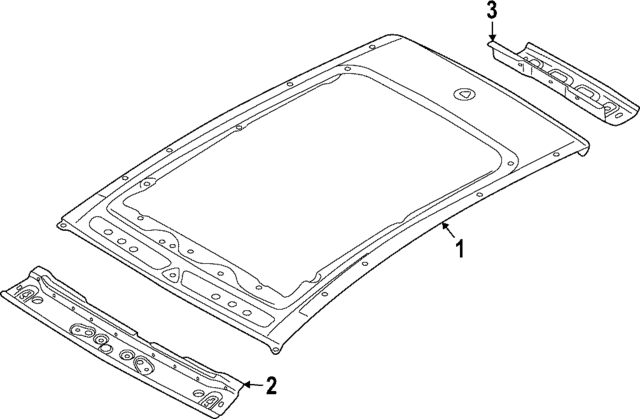 89E817017 - Body: Roof Panel for Audi Image