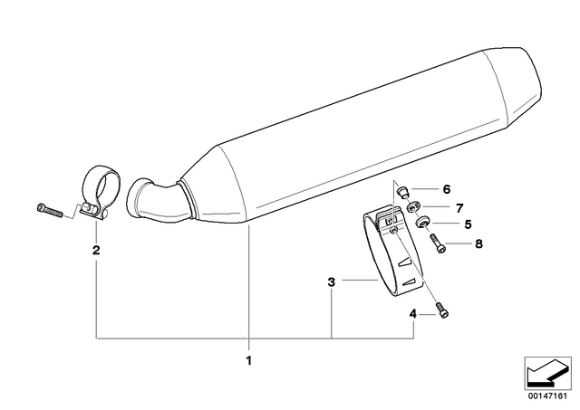 18127677551 - : Clamp - D=57mm for BMW-Motorrad Image
