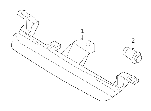 High Mounted Stop Lamp for 2008 Volvo XC70 #0