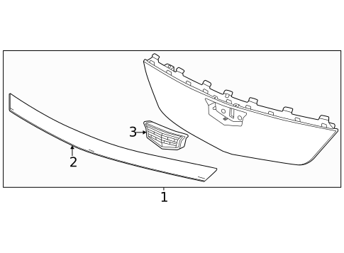 Grille for 2025 Cadillac ESCALADE IQ #0