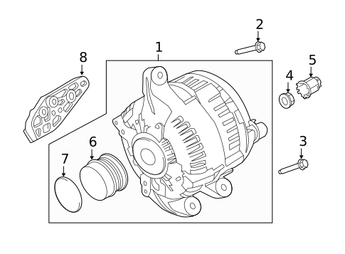 Alternator/Generator & Related Components for 2020 Lincoln Corsair #0