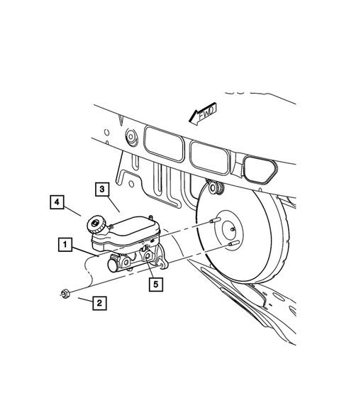Brake Master Cylinder for 2003 Chrysler Voyager #1