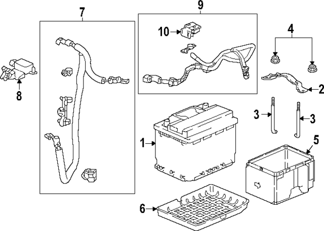 3151230AA00 - : Battery Hold Down for Honda Image