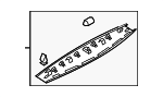 4K48676064PK - Body: Upper Gate Trim for Audi Image