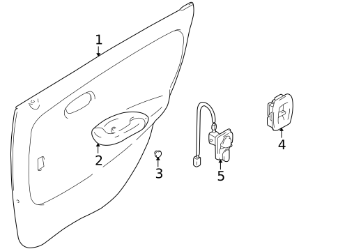Interior Trim - Rear Door for 2007 Suzuki Aerio #0